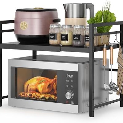 Microwave oven rack